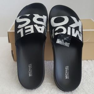 michael kors gilmore studded slides